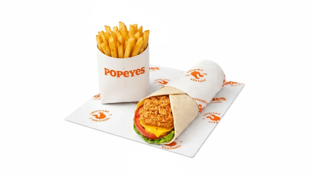 HOME 36 Spicy Saver Chicken Wrap & Fries