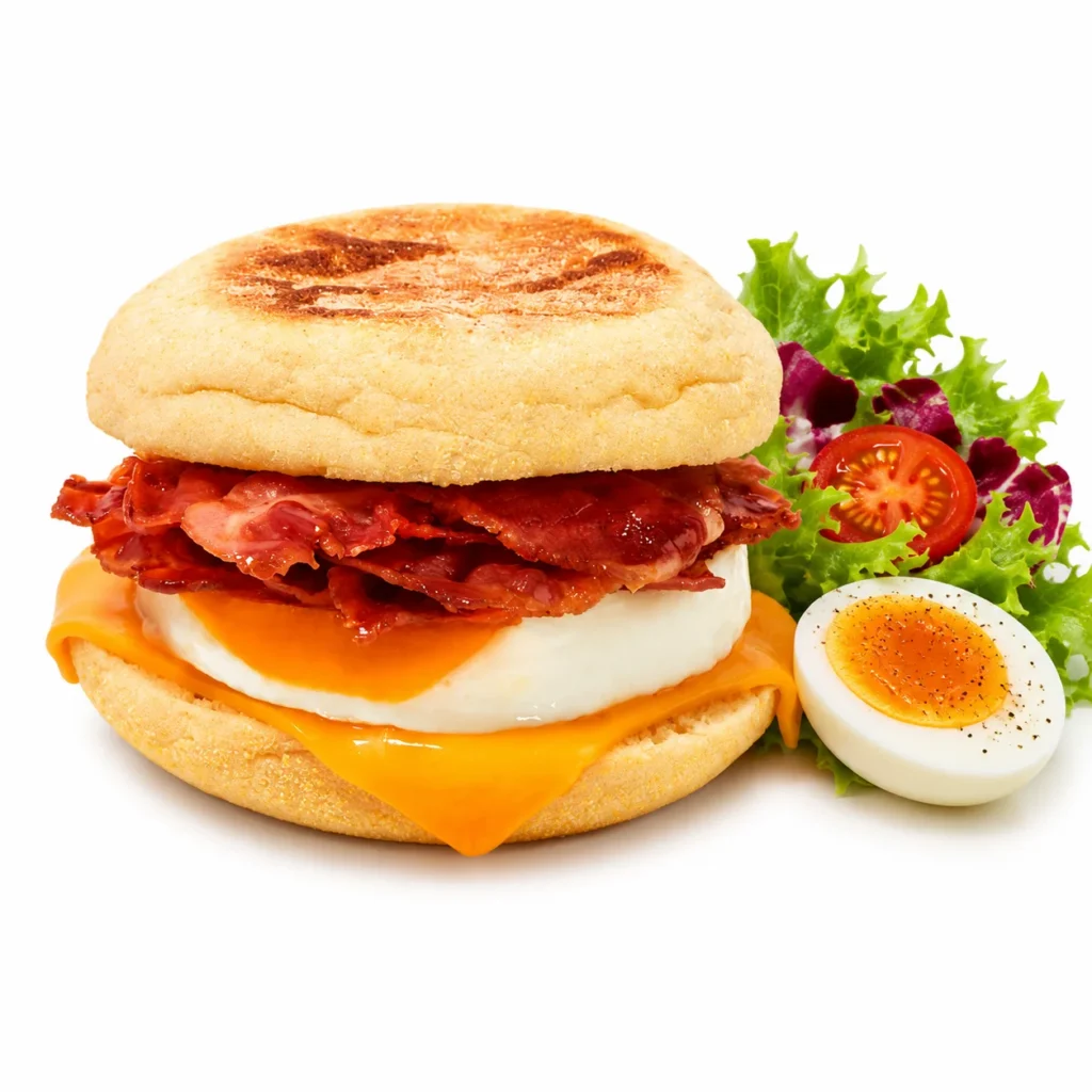 HOME 19 Double Bacon, Egg and Cheese Muffin