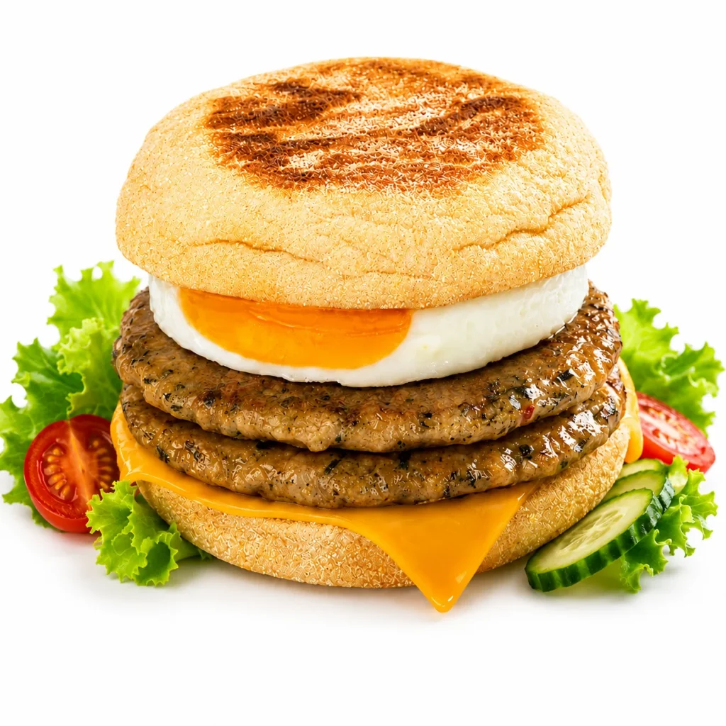 HOME 6 Double Chicken Patty, Egg & Cheese Muffin