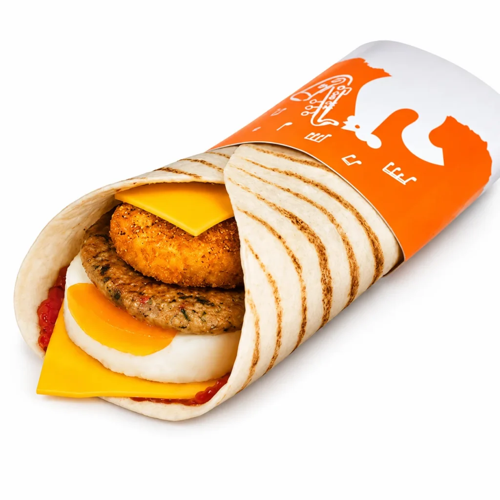 HOME 13 Big Cajun Wrap with Chicken Patty